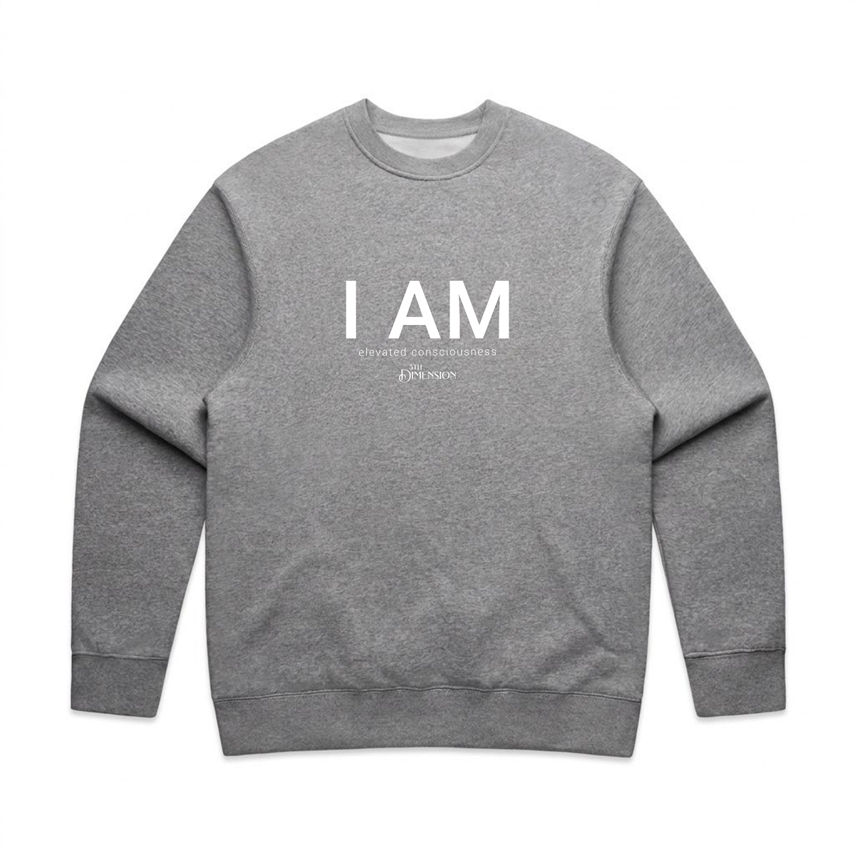 "I AM" relaxed crew neck sweatshirt