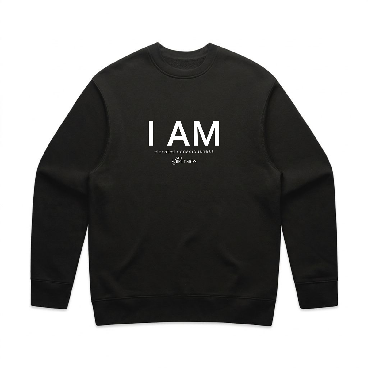 "I AM" relaxed crew neck sweatshirt