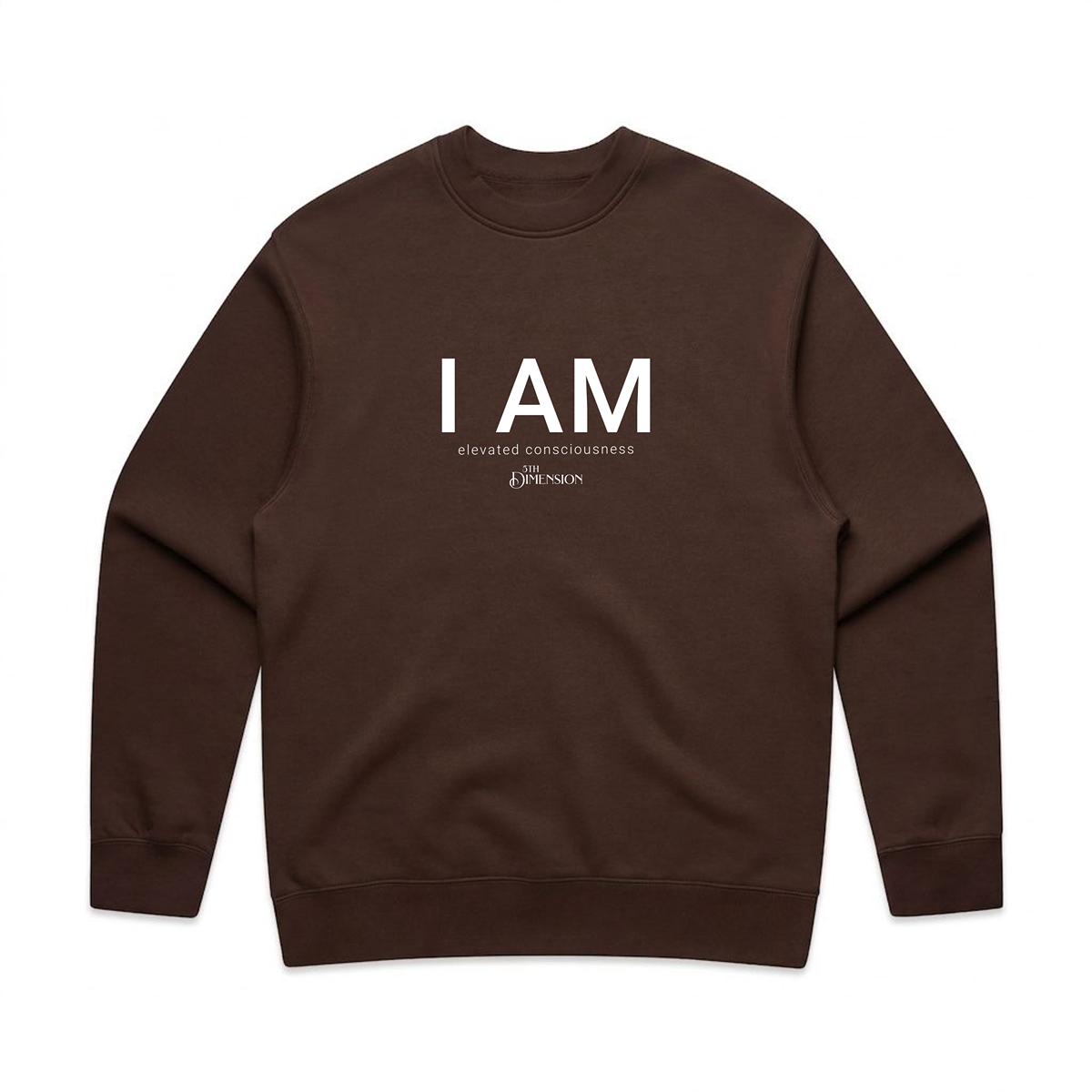 "I AM" relaxed crew neck sweatshirt