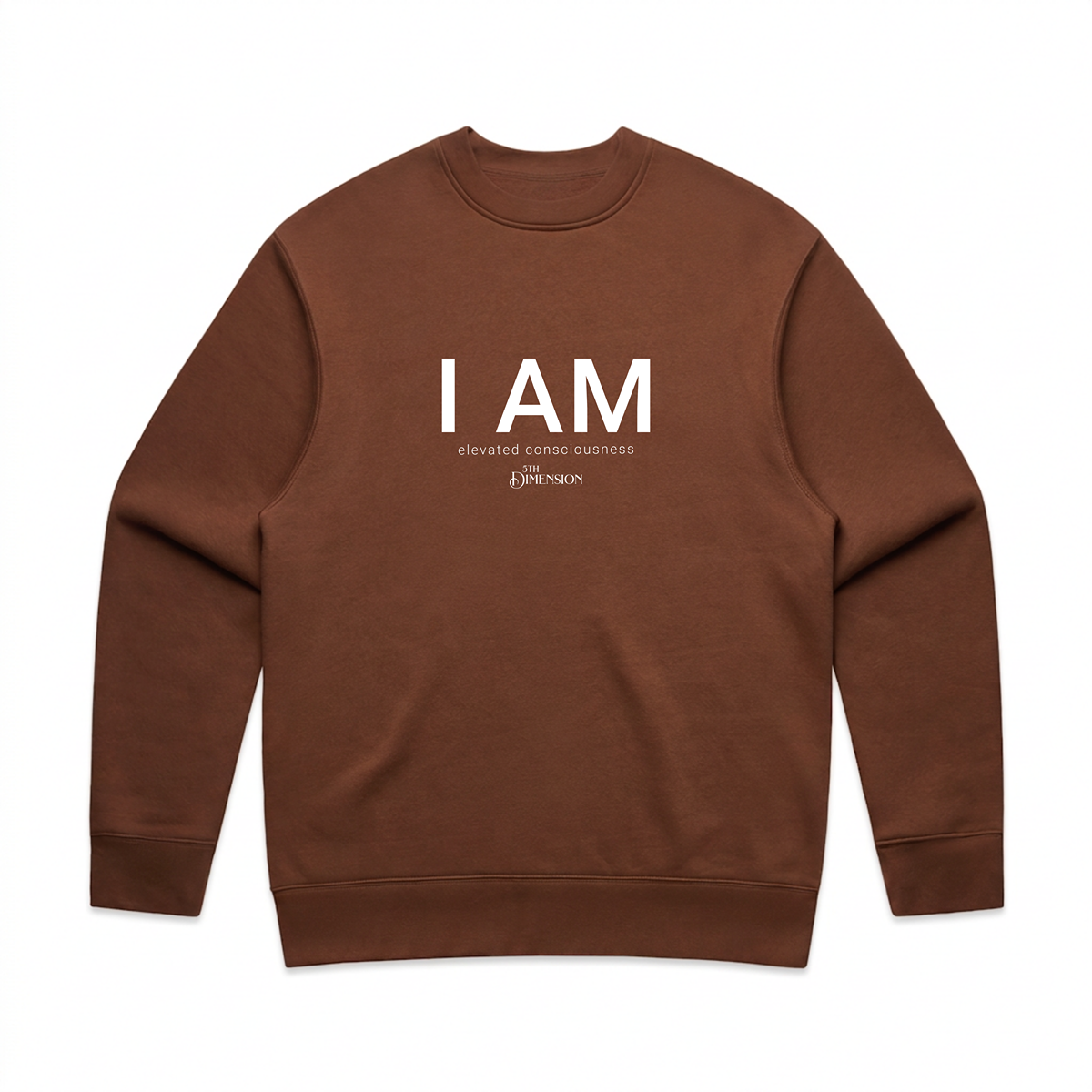 "I AM" relaxed crew neck sweatshirt