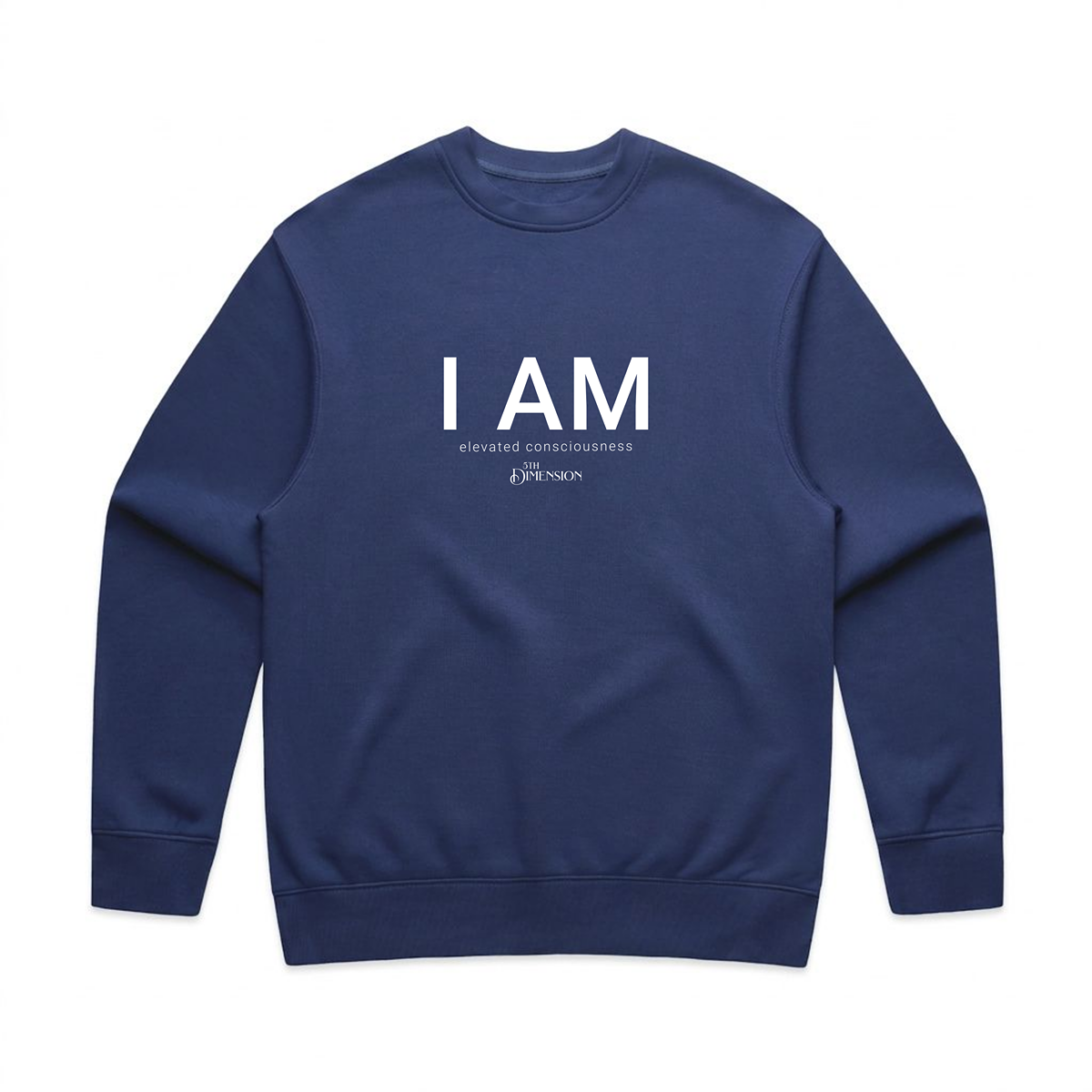 "I AM" relaxed crew neck sweatshirt