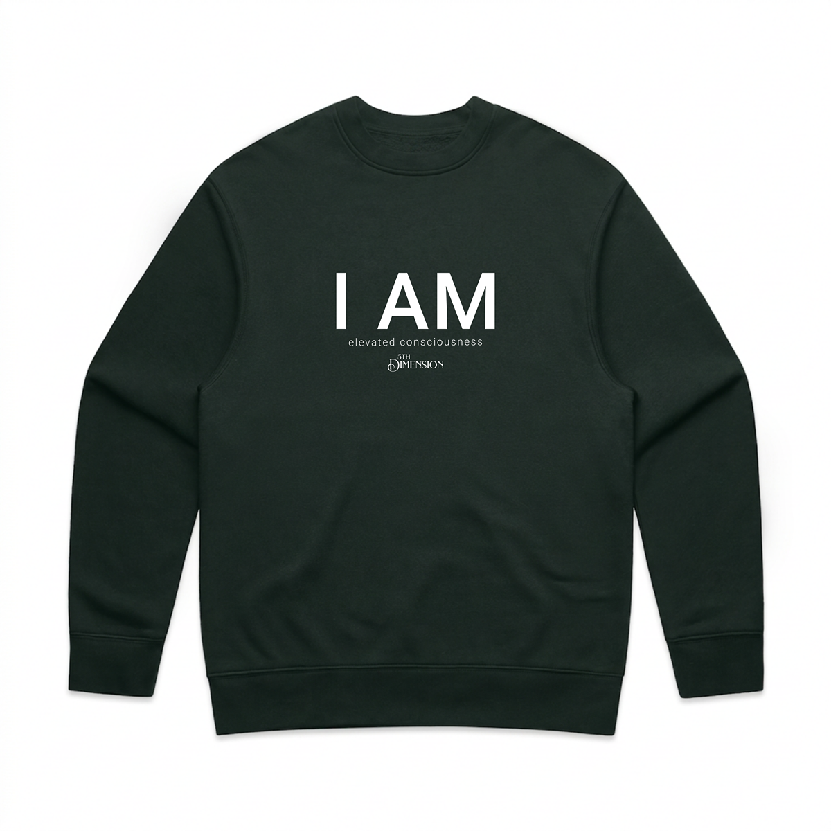 "I AM" relaxed crew neck sweatshirt