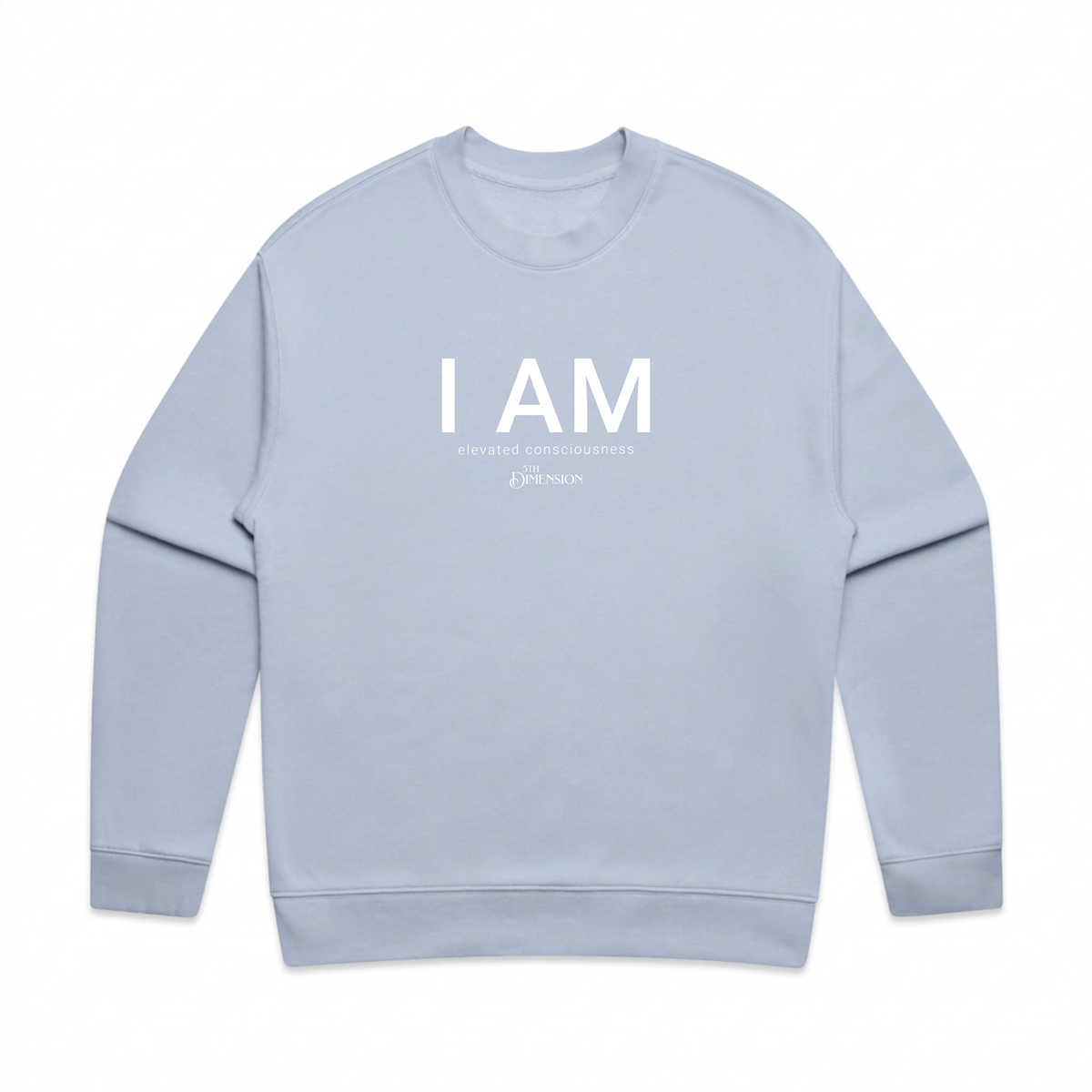 "I AM" relaxed crew neck sweatshirt