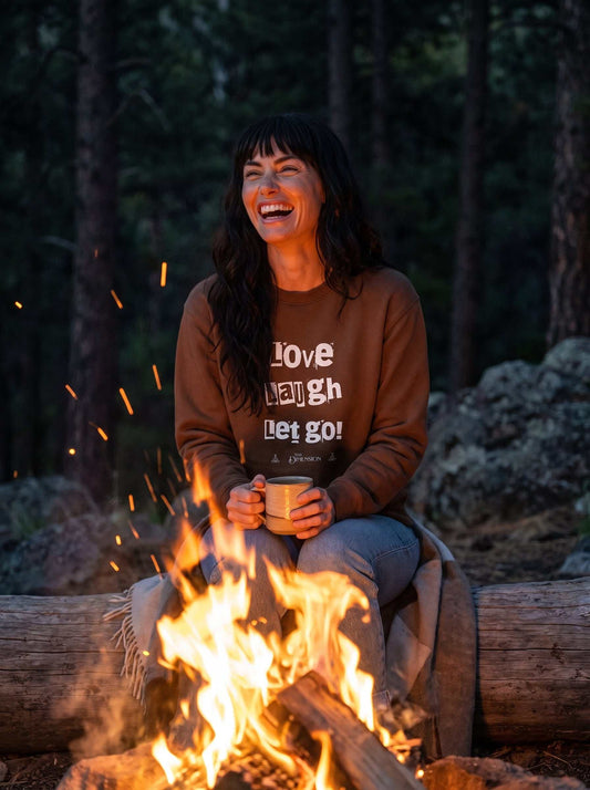Love Laugh Let Go! | relax crew neck